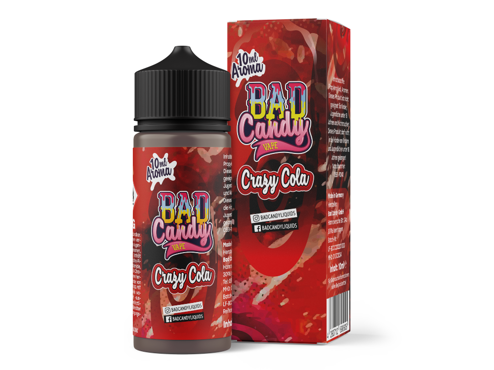 Bad Candy Liquids - Aroma Crazy Cola 10ml Genuss Pur