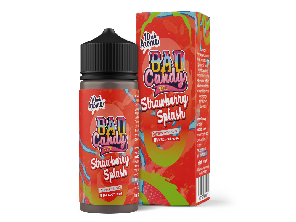 Bad Candy Liquids Aroma Strawberry Splash 10ml Genuss