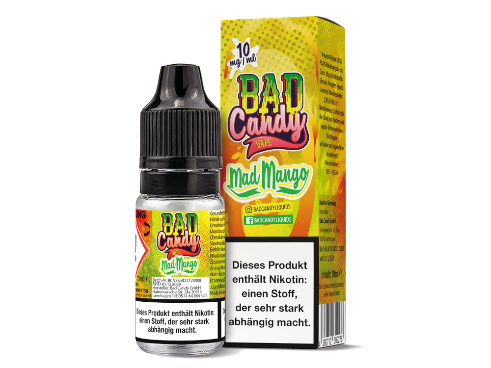 Bad Candy Liquids - Mad Mango Nikotinsalz Liquid Frisch