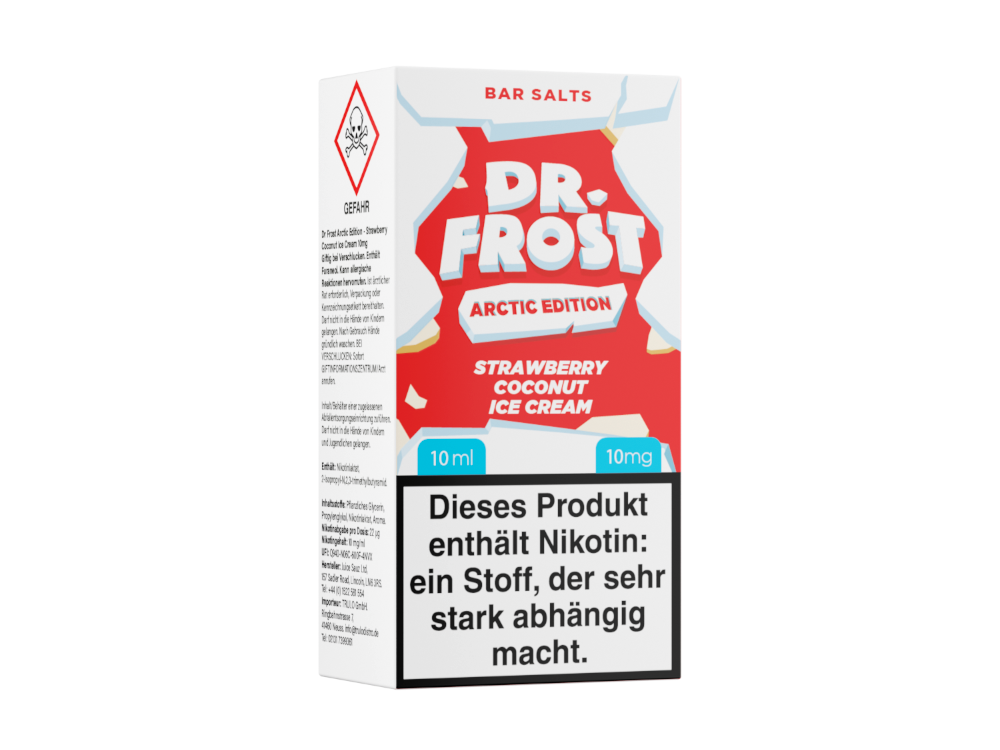 Dr. Frost Arctic Edition Nikotinsalz Liquid Erdbeere Kokosnuss