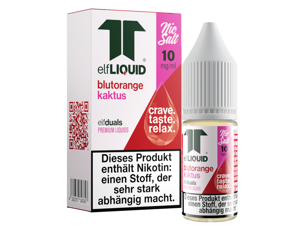 Elf-Liquid Dual Nikotinsalz 10 mg/ml Blutorange-Kaktus