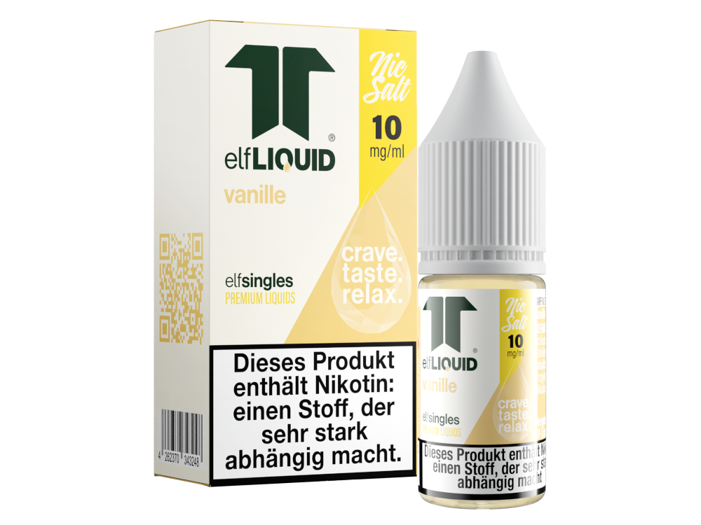 Elf-Liquid - Single Vanille Nikotinsalz Liquid Genuss