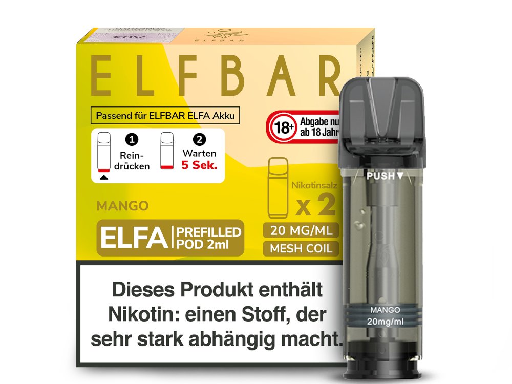 Elfbar Elfa Pod 20mg/ml (2 Stück) - Erfrischender Blue Razz Lemonade