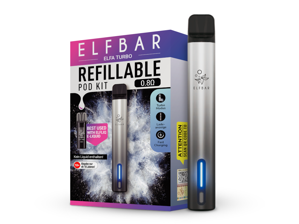 Elfbar - Elfa Turbo E-Zigaretten Set Mit Zugautomatik