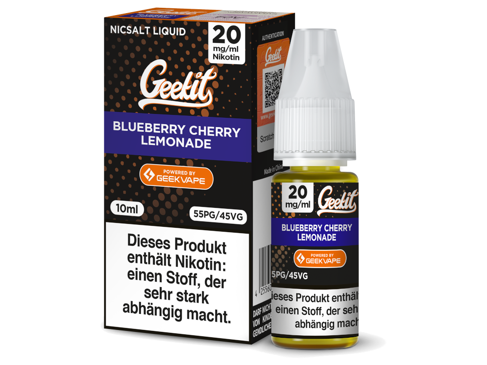 GeekVape - Geekit - Nikotinsalz Liquid - Blueberry Cherry Lemonade