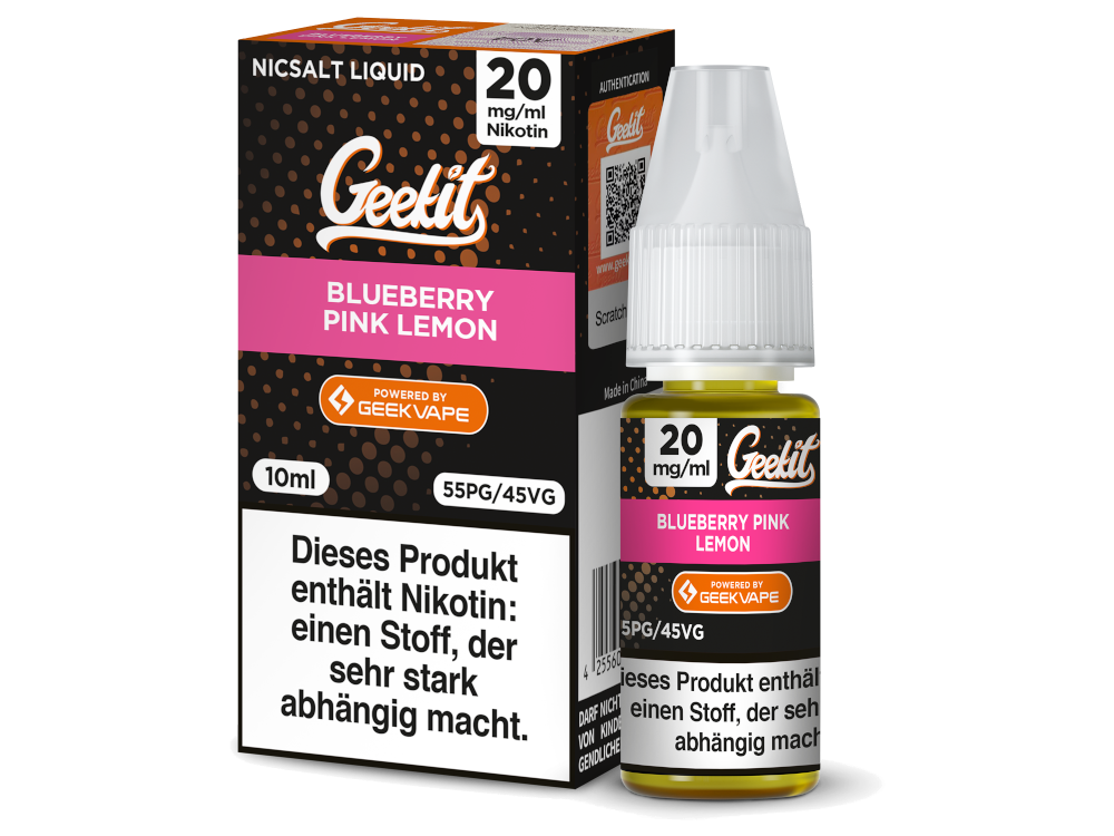 GeekVape - Geekit - Nikotinsalz Liquid - Blueberry Pink Lemon