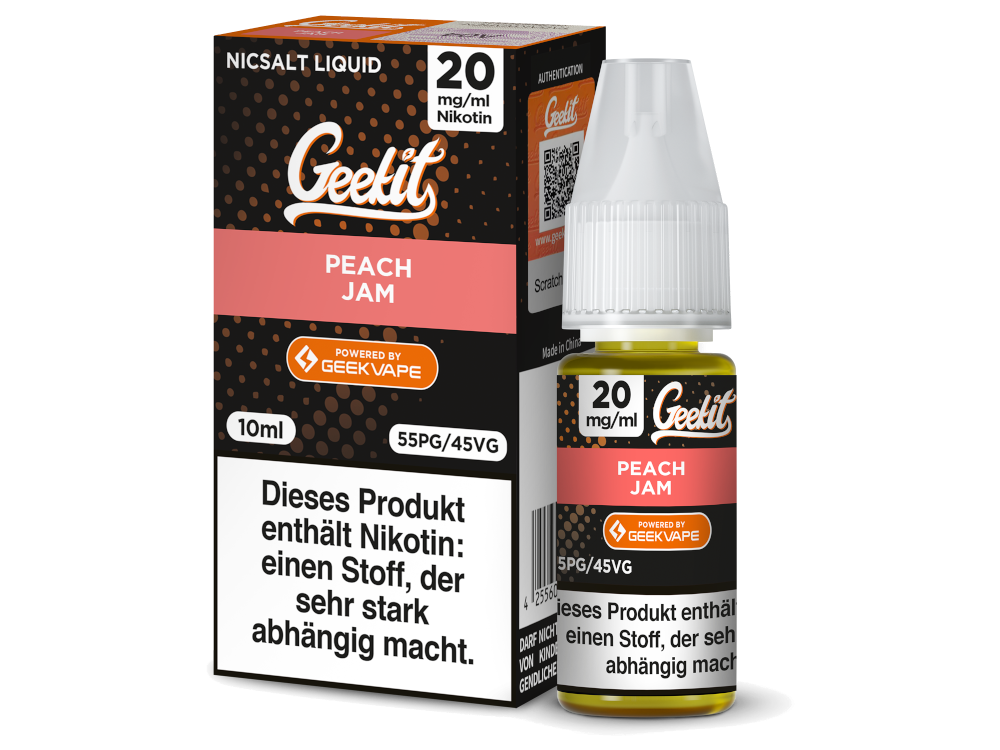 GeekVape Nikotinsalz Liquid Pfirsich Genuss
