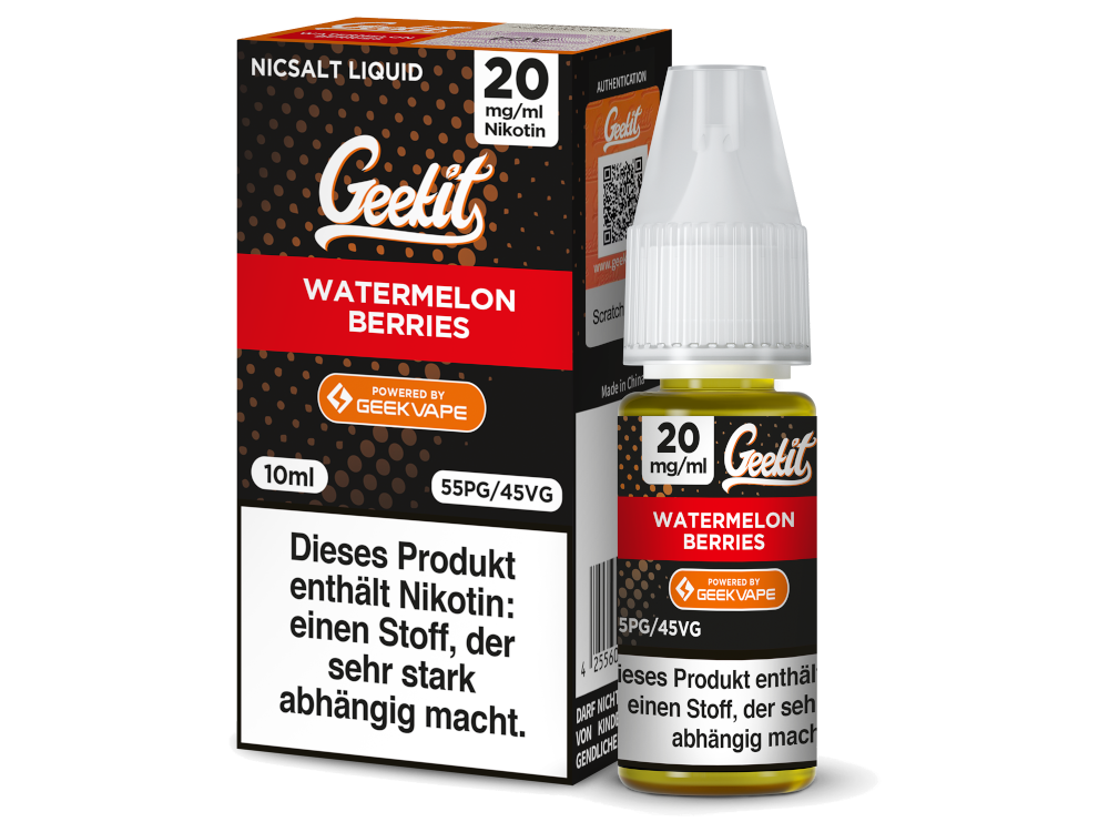 GeekVape - Geekit - Nikotinsalz Liquid - Watermelon Berries
