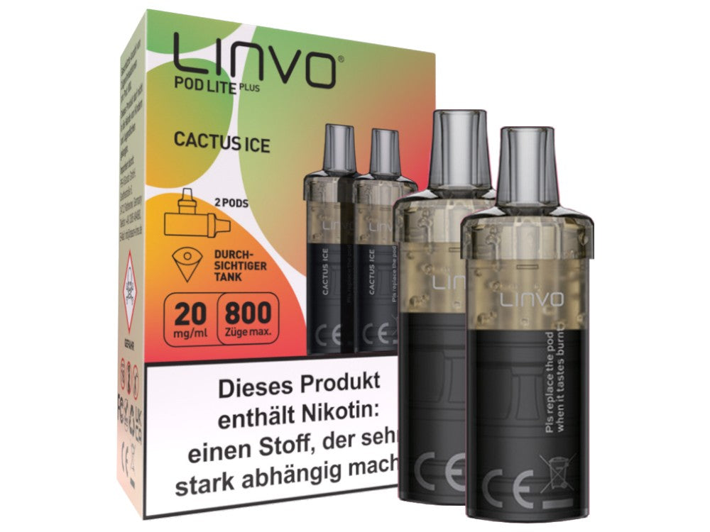 Linvo Pod Lite Plus Cartridge 20 mg/ml Apfel Pfirsich