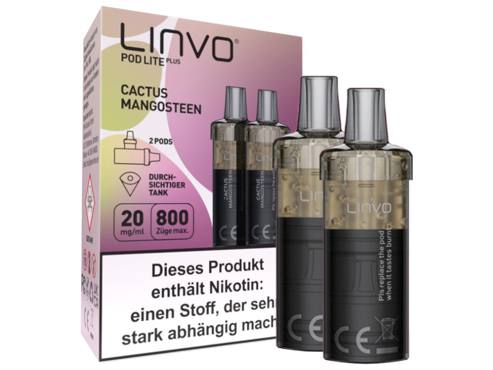 Linvo Pod Lite Plus Cartridge 20 mg/ml Apfel Pfirsich