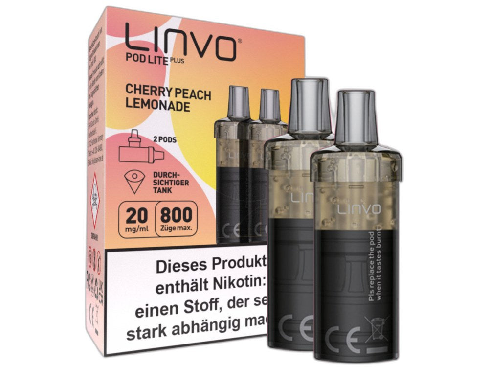 Linvo Pod Lite Plus Cartridge 20 mg/ml Apfel Pfirsich