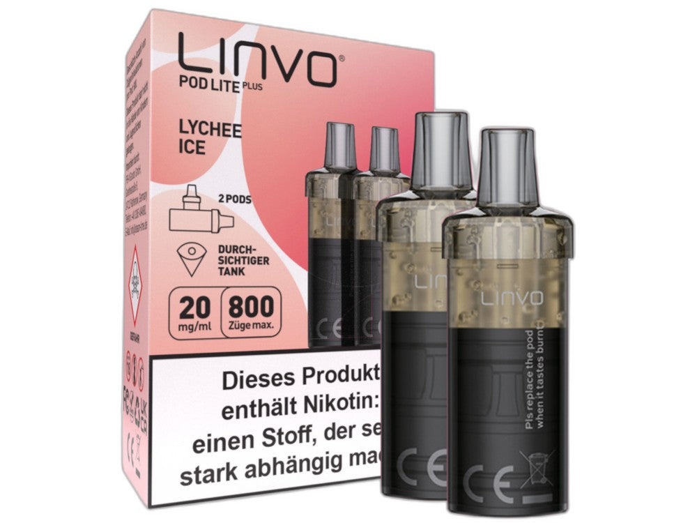 Linvo Pod Lite Plus Cartridge 20 mg/ml Apfel Pfirsich