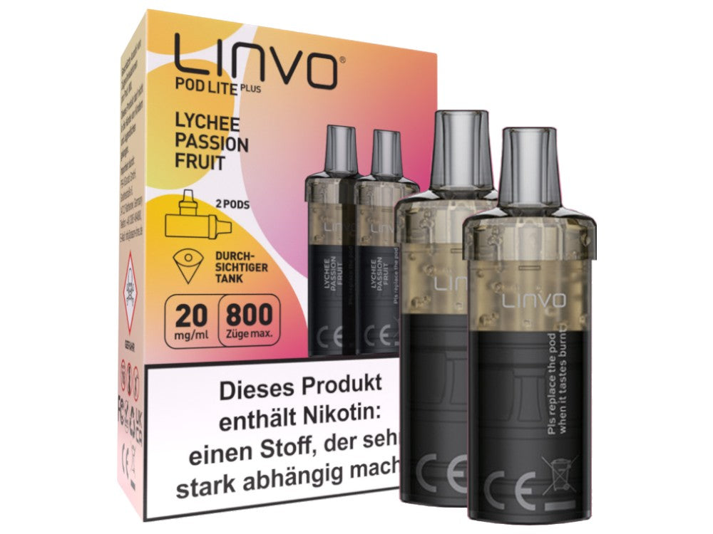 Linvo Pod Lite Plus Cartridge 20 mg/ml Apfel Pfirsich