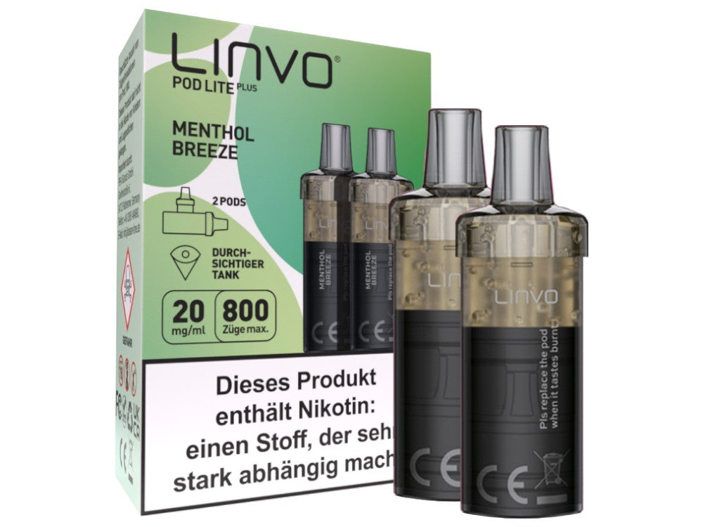 Linvo Pod Lite Plus Cartridge 20 mg/ml Apfel Pfirsich