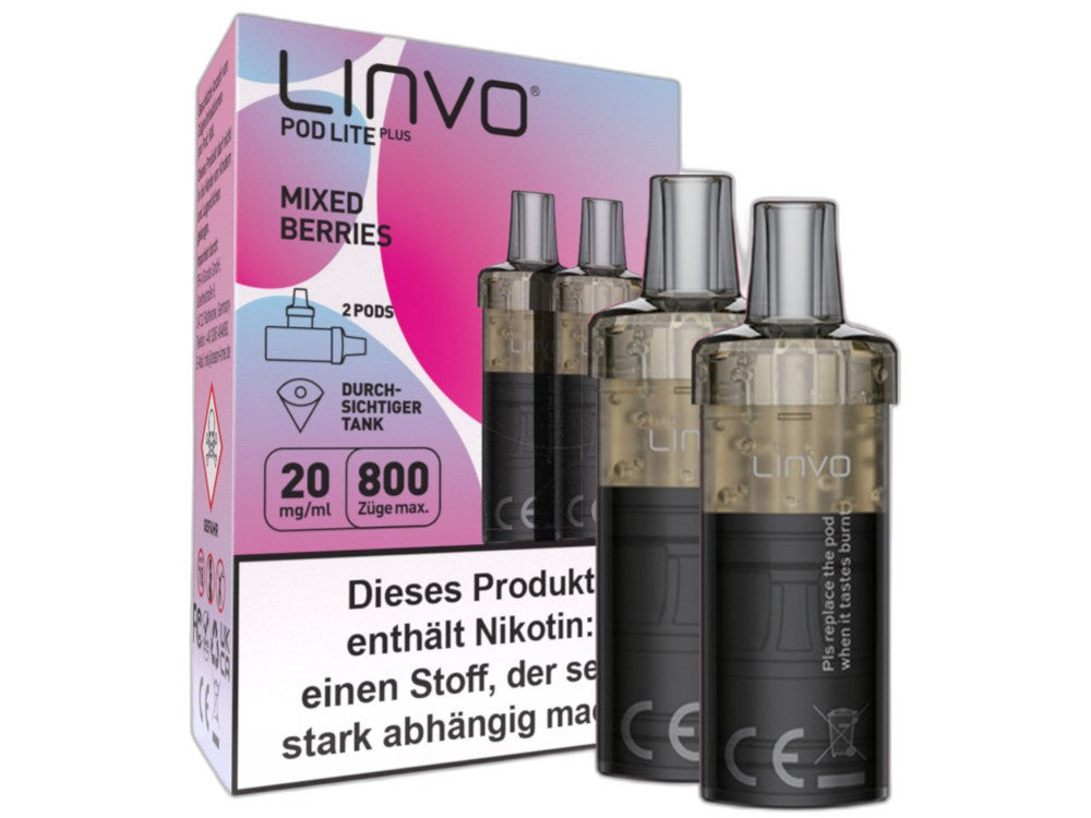 Linvo Pod Lite Plus Cartridge 20 mg/ml Apfel Pfirsich