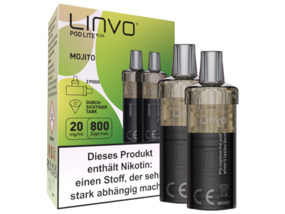 Linvo Pod Lite Plus Cartridge 20 mg/ml Apfel Pfirsich
