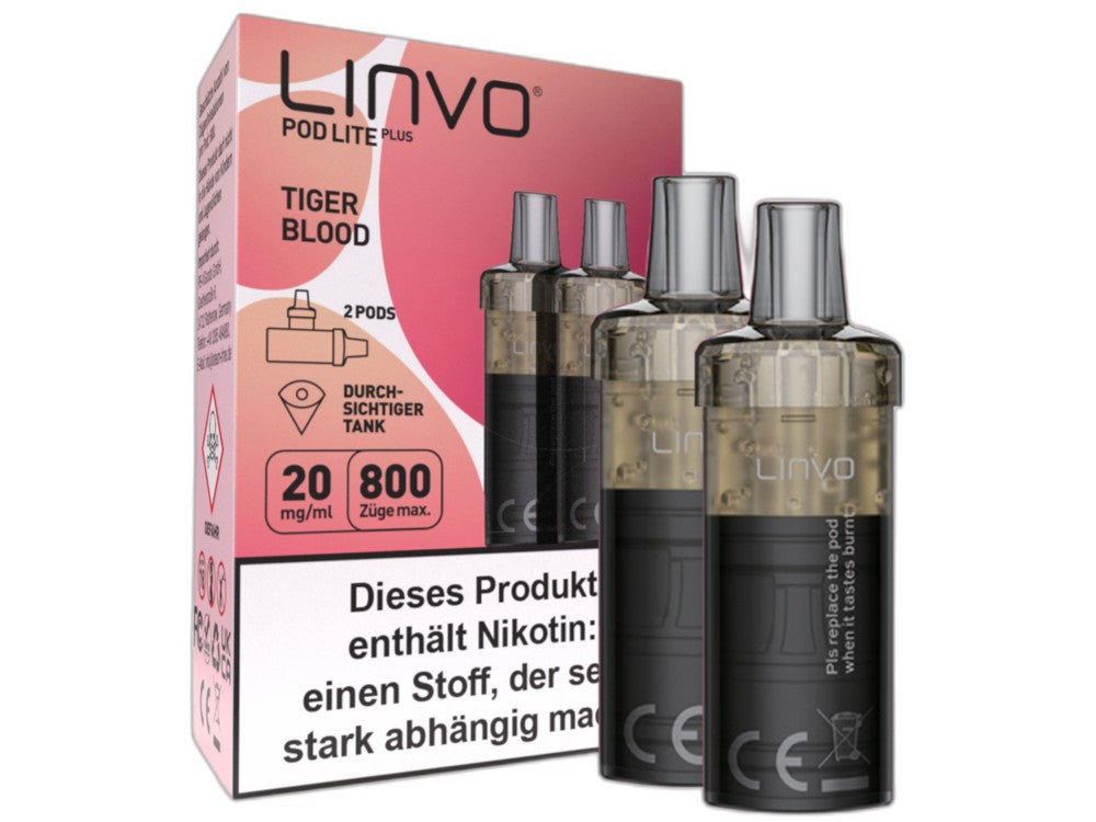 Linvo Pod Lite Plus Cartridge 20 mg/ml Apfel Pfirsich