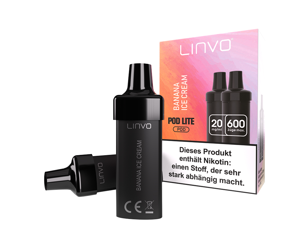 Linvo - Pod Lite Cartridge Banana Ice Cream Genuss