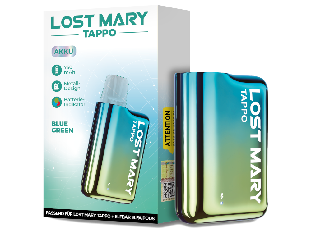 Lost Mary - Tappo Akku 750 mAh für Nachhaltiges Dampfen