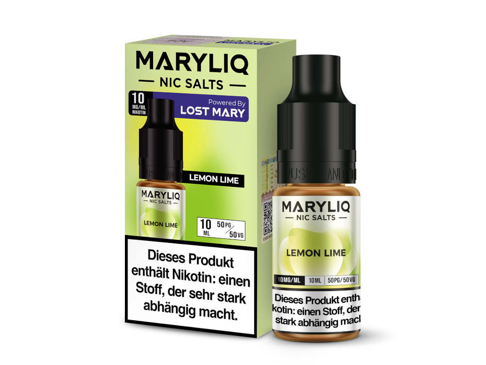 MARYLIQ Nikotinsalz Liquid Lemon Lime Frischer Geschmack