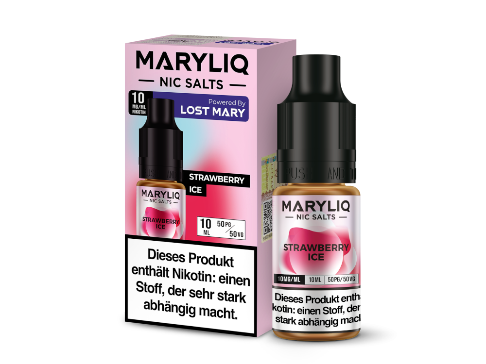 MARYLIQ - Nikotinsalz Liquid - Kühler Erdbeer Geschmack