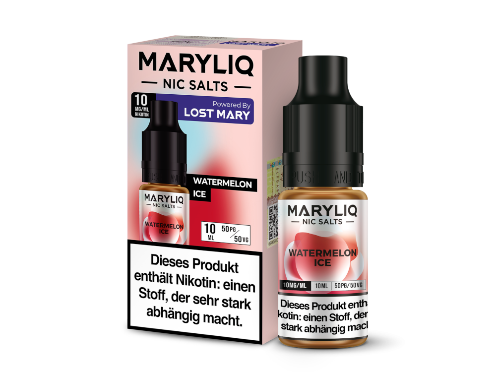 MARYLIQ Nikotinsalz Liquid Watermelon Ice Kühler Genuss