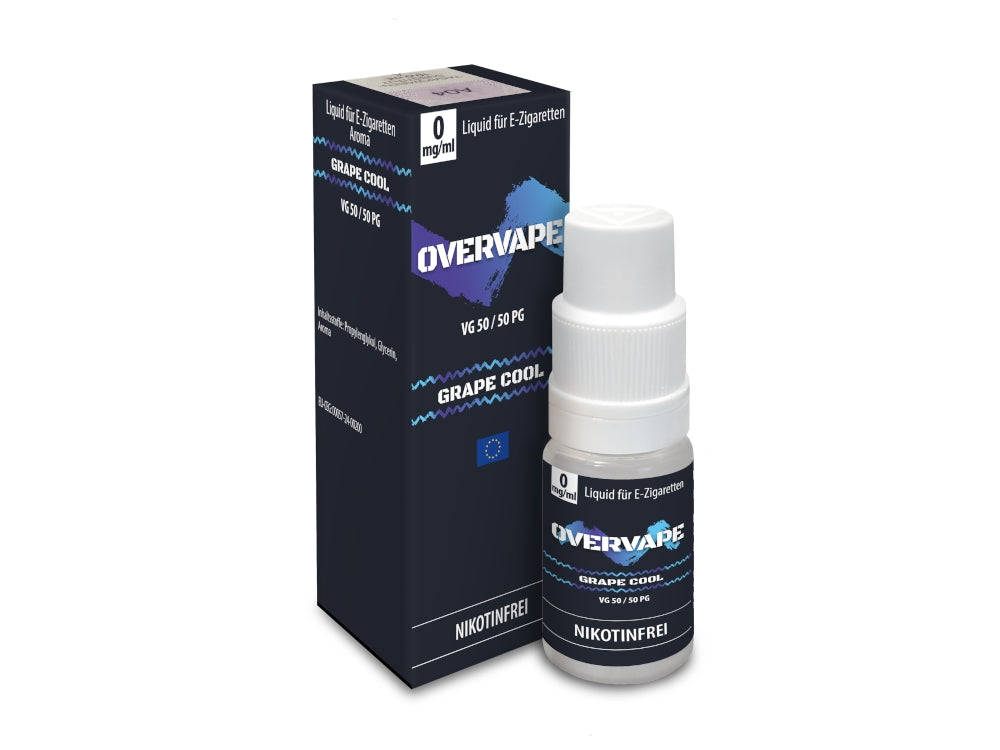 Overvape Nikotinsalz Liquid Grape Cool erfrischender Genuss