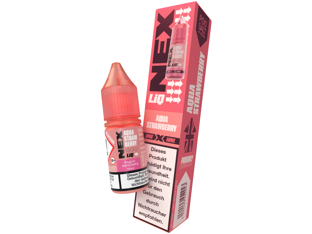 Pod Salt - NexLiq Nikotinsalz Liquid Aqua Strawberry Genuss