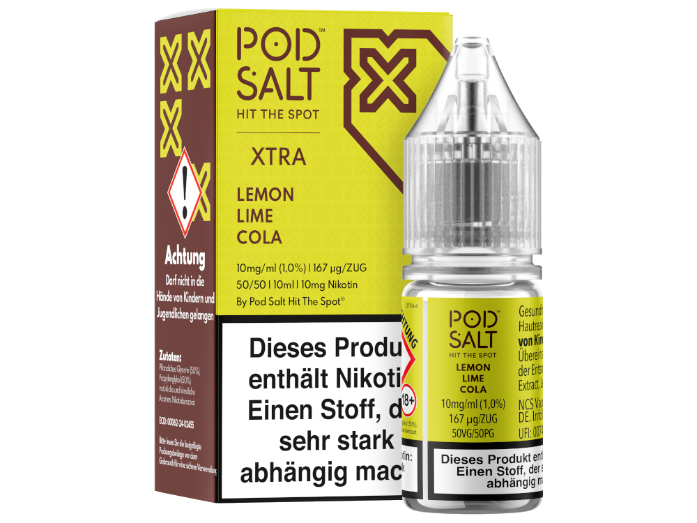 Pod Salt X Nikotinsalz Liquid Lemon Lime Cola Genuss