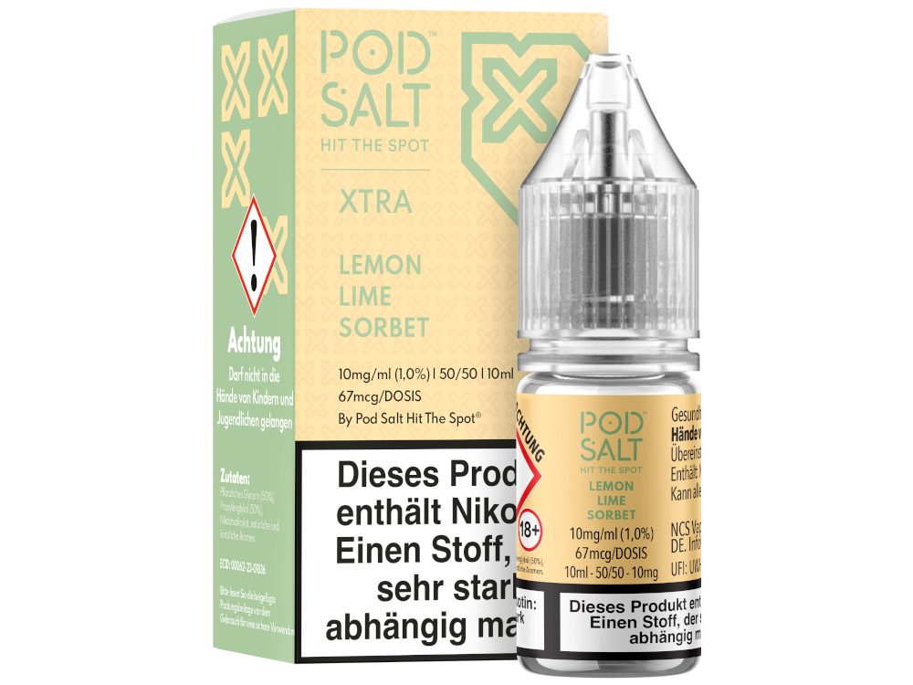 Pod Salt X Nikotinsalz Liquid Lemon Lime Sorbet Geschmack