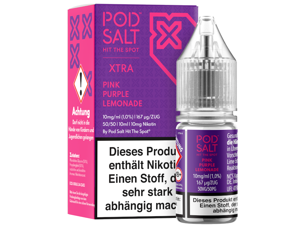 Pod Salt X Nikotinsalz Liquid Pink Purple Lemonade Genuss