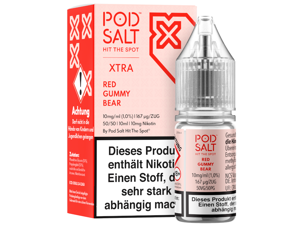 Pod Salt X - Nikotinsalz Liquid Red Gummy Bear Genuss