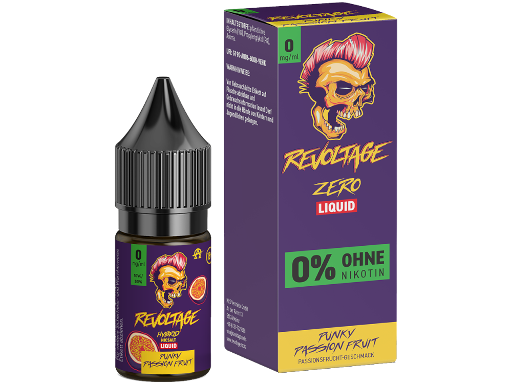 Revoltage Hybrid Nikotinsalz Liquid mit Passionsfrucht Geschmack