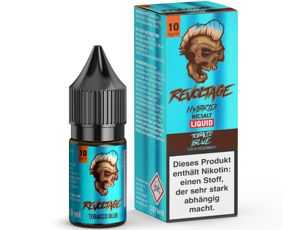 Revoltage Hybrid Nikotinsalz E-Liquid Tobacco Blue Frisch