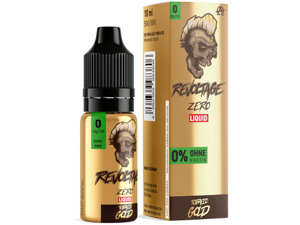 Revoltage Hybrid Nikotinsalz Liquid Tobacco Gold Geschmacksvoll