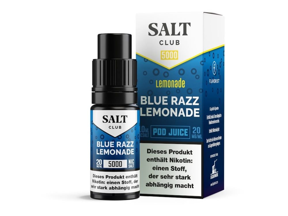 Salt Club 5000 Nikotinsalz Liquid 20 mg/ml Blue Razz Lemonade