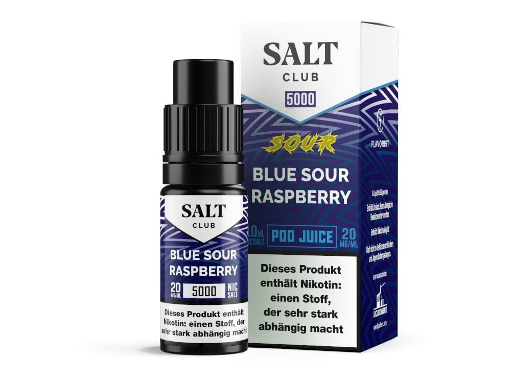 Salt Club 5000 Nikotinsalz Liquid Blau Himbeere 20 mg/ml