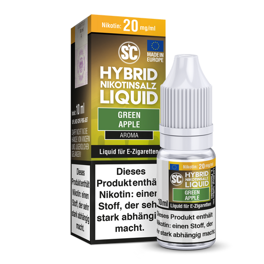SC - Green Apple - Hybrid Nikotinsalz Liquid Geschmacksvoll