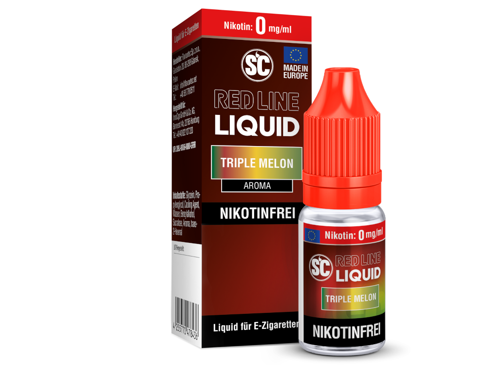 Intensiver Triple Melon Nikotinsalz Liquid von SC Red Line