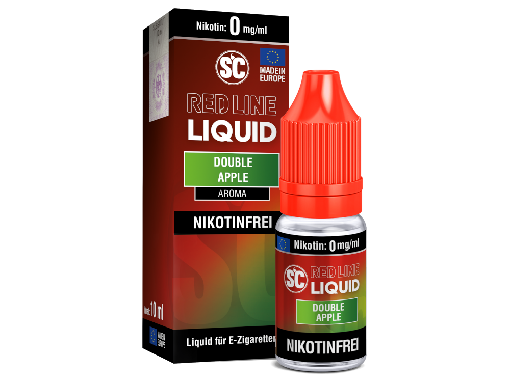 SC Red Line Double Apple Nikotin Liquid mit Starkem Aroma