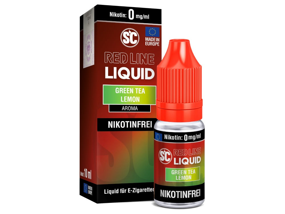 Hohes Aroma SC Red Line Nikotin E-Liquid Green Tea Lemon