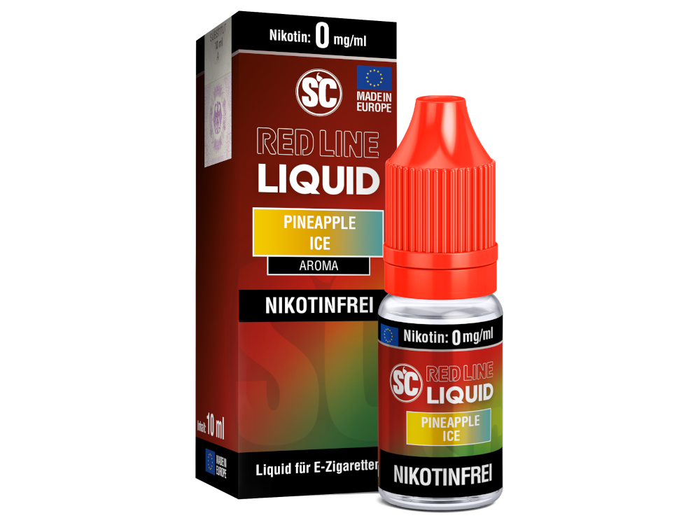 SC Red Line Nikotin Liquid: Intensiver Ananas Ice Geschmack