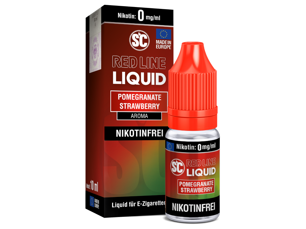 SC Red Line Nikotin: Intensives Granatapfel Erdbeere Aroma