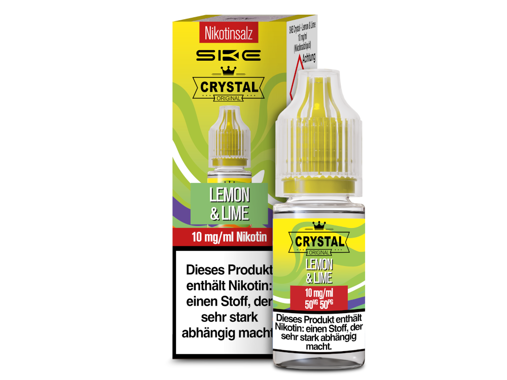 SKE - Crystal Nikotinsalz Liquid mit Zitronen-Limetten Geschmack
