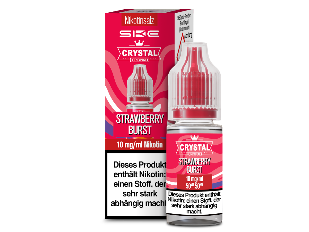 SKE Crystal Nikotinsalz Liquid Erdbeer Geschmack 10mg
