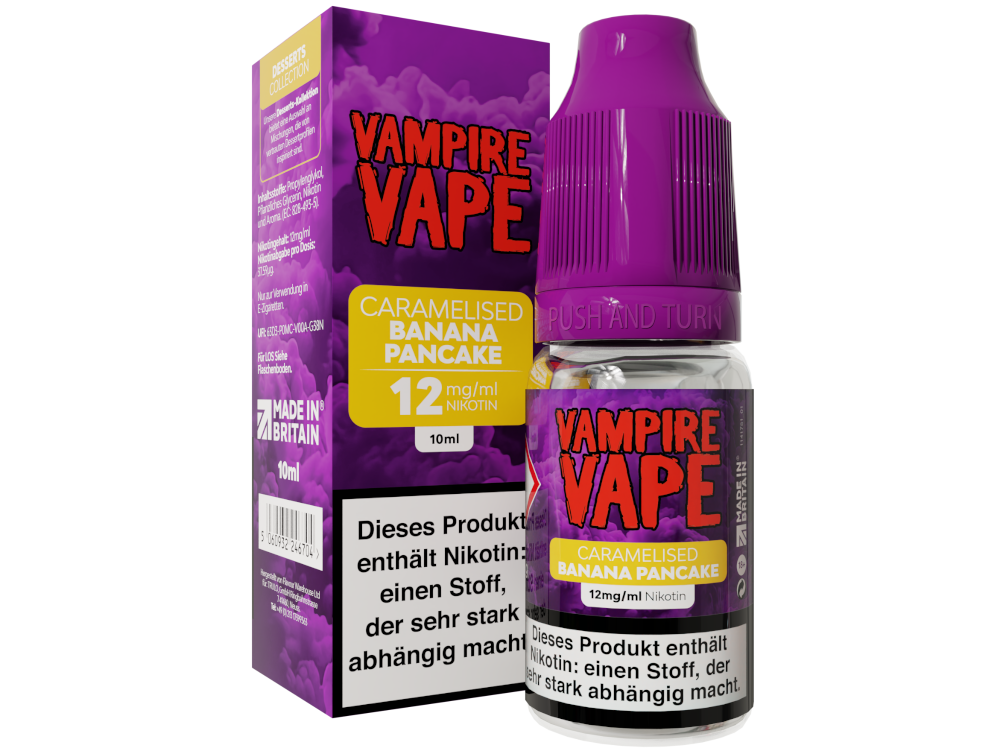 Vampire Vape E-Liquid: Karamellisierter Bananen-Pfannkuchen