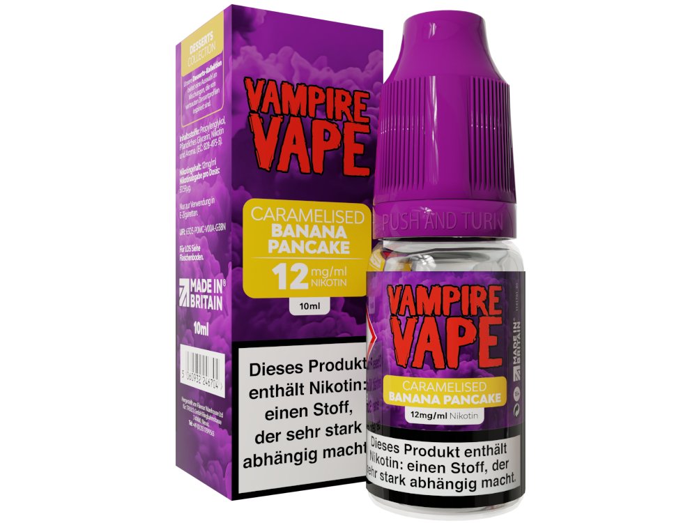 Vampire Vape E-Liquid: Karamellisierter Bananen-Pfannkuchen