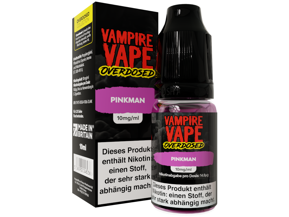 Vampire Vape Nikotinsalz Pinkman Beeren-Zitrone Liquid
